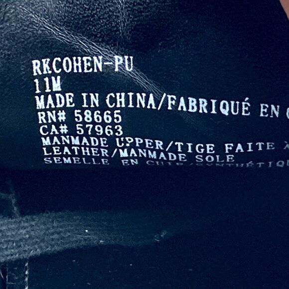 Nordstrom Rack Shoes Mens Sz 11 Black Ortholite Leather Comfort Casual Sneakers - Picture 11 of 13